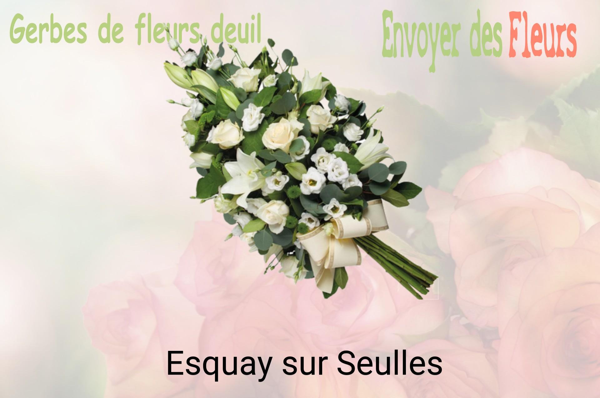 Gerbe de fleurs de deuil livrée à Esquay-sur-Seulles